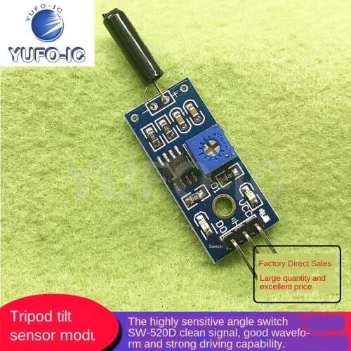 Free Ship 5pcs Tilt Sensor Module SW-520D Tilted Switch Tripod Tilt Sensor Module Angle Sensor