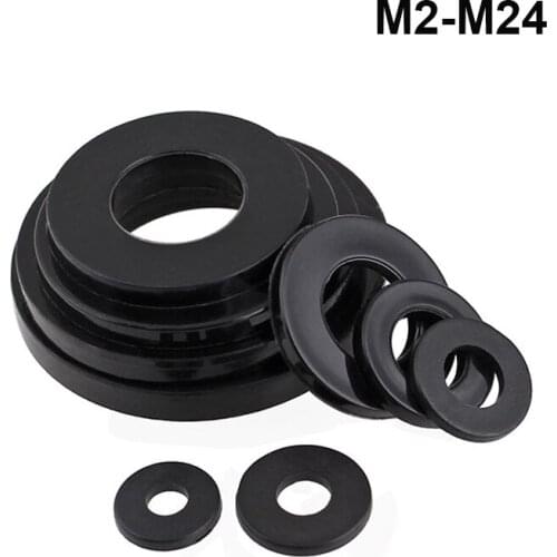 Black Rubber /Plastic /Nylon Flat Washers/Plastic Sealing Washers Insulation Gasket M2-M24