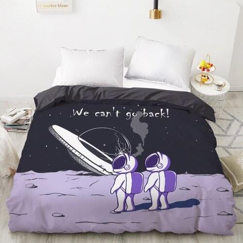 Cartoon Childrens Duvet cover Quilt/Blanket/Comfortable Case Bedding for kids baby girls 140x200 for Home Space astronaut back