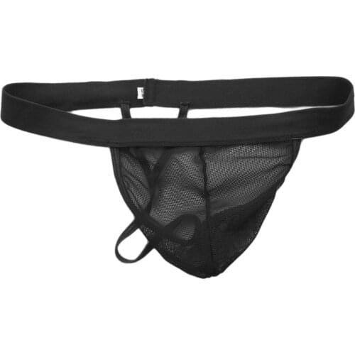 Hot MEN underwear Sexy Thong fishnet C-thru Net G3037