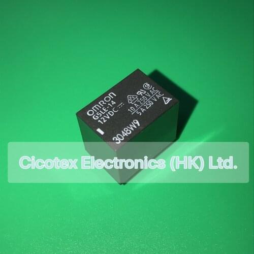 10pcs/lot G5LE-14-12VDC RELAY G5LE-14 12VDC GEN PURPOSE SPDT 10A 12V G5LE-14-DC12V