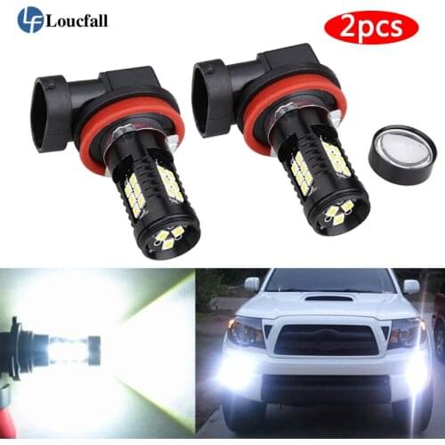 2PCS Fog Lights Bulb H8 H11 HB4 9006 H10 H16 LED car Lights Bulb 21W 3030SMD 800LM White Car Driving Running Lamp Auto Light