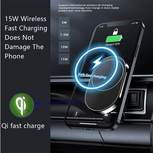 Magnetic Wireless Car Charger AirVent Mount Compatible With For Magsafe iPhone 12 ProMax Mini 15W Fast Charging Car Phone Holder