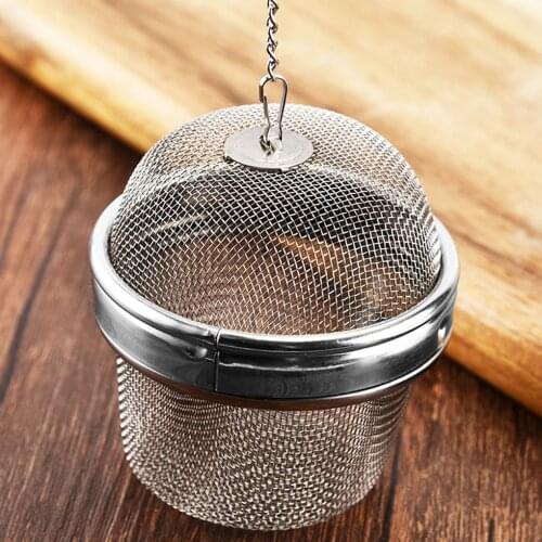 Reusable Stainless Steel Teakettle Locking Tea Filter Seasoning Ball Multifunction Mesh Herbal Ball Tea Spice Strainer