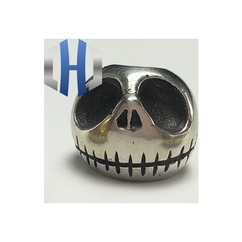 New Arrival Original Handmade White Brass Halloween Pumpkin DIY Knife Beads EDC Umbrella Rope Keychian Flashlight Tool Pendant