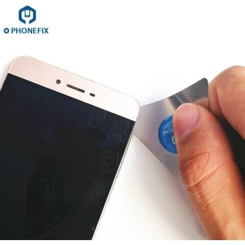 PHONEFIX Thin Stainless Steel Opening Triangle Pry Blade LCD Screen Opening Tools for Mobile Phone Disassembly Repair Tool