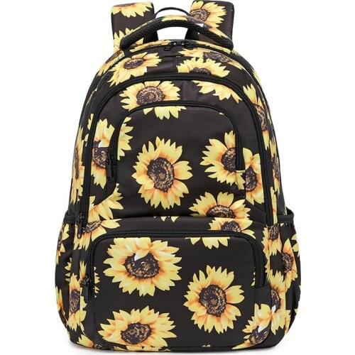 Girl Floral Printing School Backpack Women Travel Mochila School Bag For Teenager Girls Schoolbags Fresh Style Rucksack