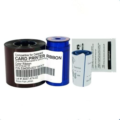10Pieces 535000-006 (Compatible) YMCKT-KT _300 Imagesfor CD800 CP60 CP80 Datacard Ribbon