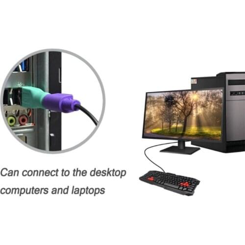 Universal Computer Laptop Accessories 2Pcs USB Female to Ps2 Male Adapter Connector Used for Keyboard Mouse