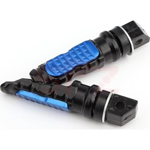 Universal 2pcs Motorcycle Rear Passenger Foot Pegs Pedals Footrest Scooter Foot-Peg Motorbike Pedal Modification Aluminum