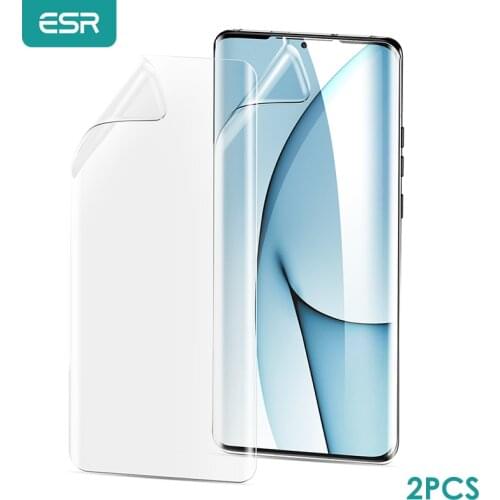 ESR for Huawei P50 Pro Plus Screen Protector 2PCS Full Cover Soft Hydrogel Film for Huawei P50 Pro Plus Screen Protective Glass