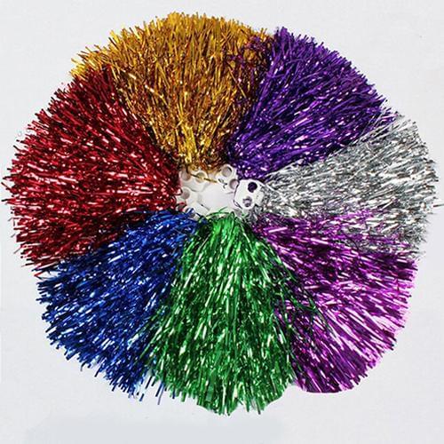 1Pc Metallic Game pom poms Cheap practical Cheerleader Dance Party Team Match Sports Vocal Cncert Cheer Cheerleading Pom Poms