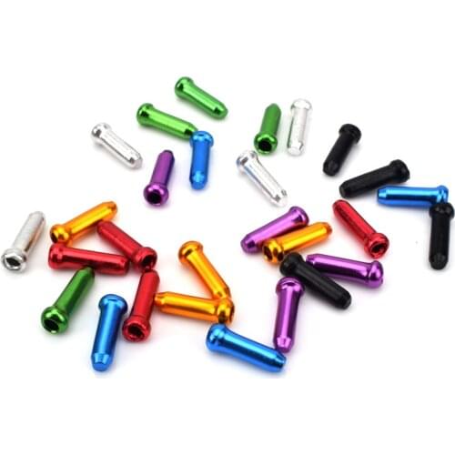 10/50/100 Pcs Bike Bicycle Brake Shifter Aluminum Inner Cable Tips Crimps Cycle Cycling Parts Derailleur Shift Cables End Caps