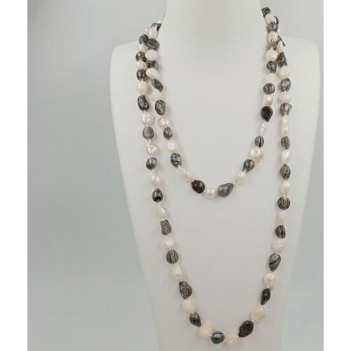 100% NATURE FRESHWATER PEARL LONG NECKLACE