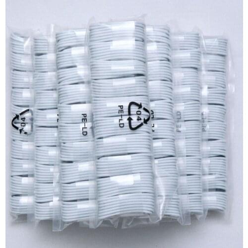 100pcs/lot White USB Charging Cable for 6 6S 7 8 Plus X XR XS 11 Pro Max 5S 5 SE Data Sync Charge Wire