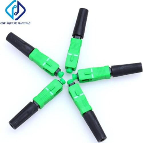 100pcs/lot Fast Connector SC UPC ≤0.3dB 8802-TLC/3 60mm SC/APC ZF Single-Mode FTTH Fiber Optic SM Quick-Connector