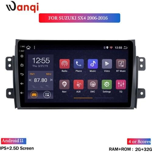 2.5D IPS Screen Car Radio Player For Suzuki SX4 2006 2007 2008 -2011 2012-2016 1Din Android 8.1 Multimedia GPS Navigation Player
