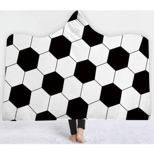 2020 Europe Baseball Hooded Blanket Coral Fleece Psychedelic Hoodie Blankets For Kids Adults Sofa TV Throw Blankets T525