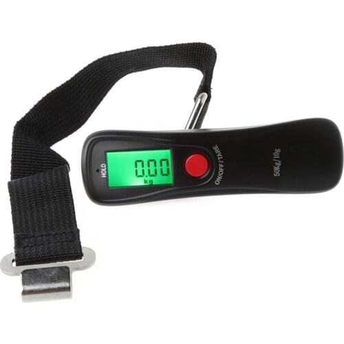 50kg/10g Portable Electronic Hook Tape Digital LCD Travel Luggage Weight Hanging Scale New
