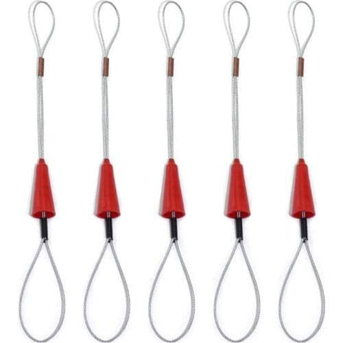 5pcs Electrician Push Pullers Duct Red Wire Traction Fish Tape Fastener Tool For Electrical Fish Tape Cable Puller #35