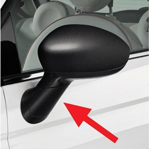 735450654 For Fiat 500 Mirror Arm Stem Cover Stem Cap Left & Right Side Mirror Cap Cover Car Accessories Decoration Car Stickers