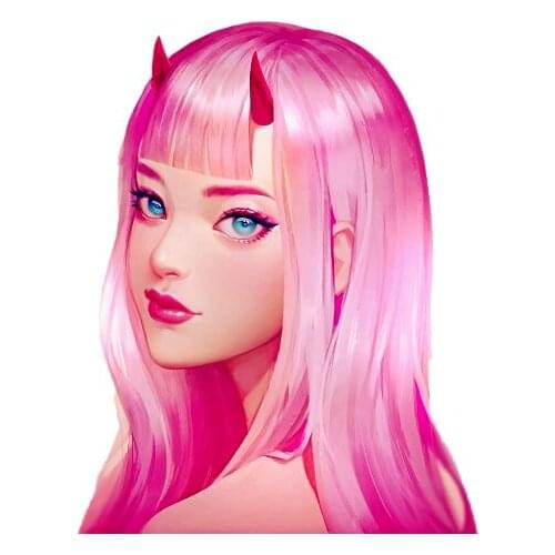 Anime DARLING In The FRANXX Cosplay Accessories Prop PVC Waterproof Decal Sticker JDM Van Bike Offroad RV Deco Meterial