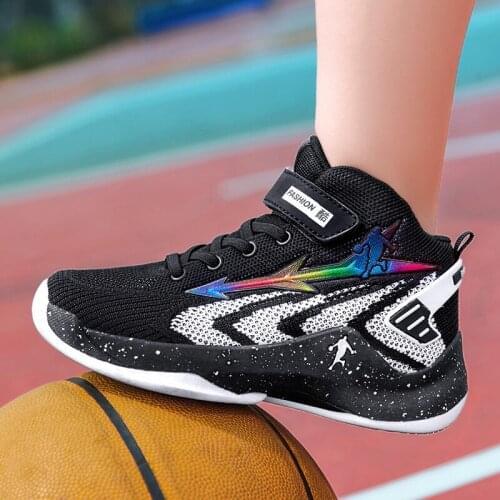 2021 New Autumn Children Basketball Shoes for Boys Sneakers Non-slip Student Kids Sport Shoes Breathable Boy Basket Trainers
