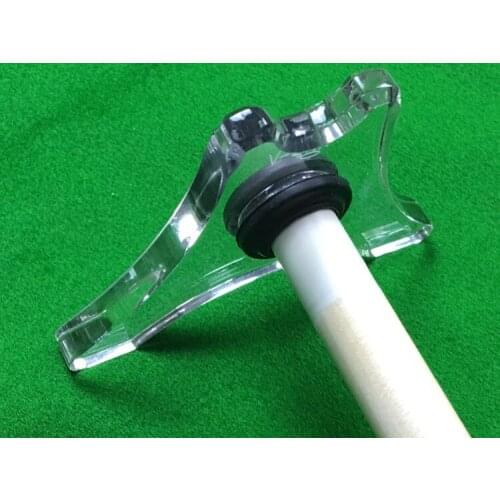 Free shipping 1pc Transparent Acrylic Pool Billiards Cues Rest Head Professional Dediceted Snooker cue Rest Head