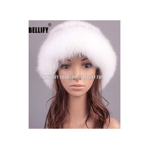 Free Shipping Luxury Autumn and Winter genuine fox fur bomber hats , Female Luxury Caps Stylish Real Fur hats For women