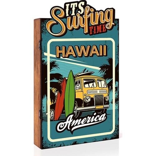 Arti2tr Decorative Hawaii Themed 3D Keychain Box