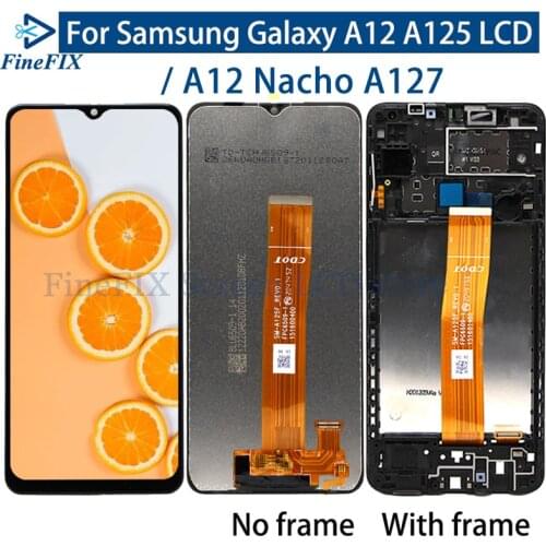 For Samsung Galaxy A12 SM-A125F SM-A125F/DSN LCD with frame Display Touch Screen Digitizer Assembly Replace For Samsung A125 lcd