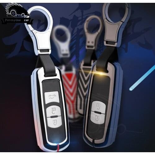 Remote Smart Car Key Case For Mazda 2 3 5 6 8 CX5 CX7 CX9 M2 M3 M5 M6 GT Zinc alloy Keychain Keyring Key Holder Cover Bag