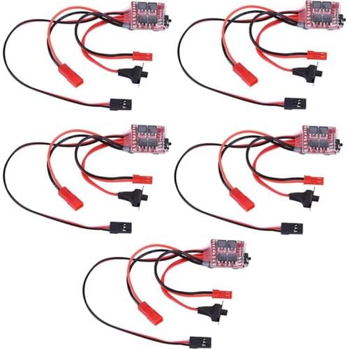 5pcs/lot 3.0V-9.4V 2KHz Driver Frequency RC ESC 20A Brush Motor Electronic Speed Controller W/ Brake For RC Car Boat Tank