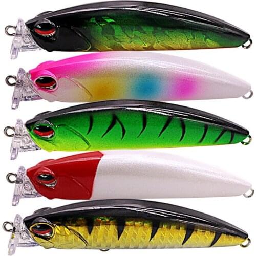 Artificial Floating Minnow85mm/9g Plastic Fishing Bait Diving depth 0.1-0.3M Anti-Corrosion Bionic Fishing Lure Hard Bait