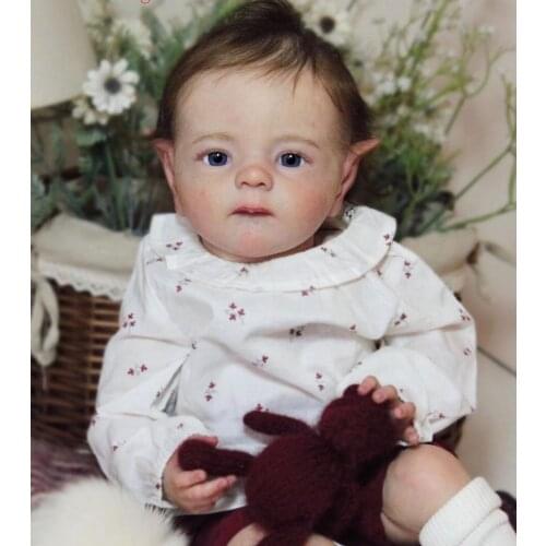 21 Inch DIY Blank Reborn Baby Kit Elf Fred Elf-Fred With Body Fresh Color Soft Vinyl Unpainted Unfinished Doll Part