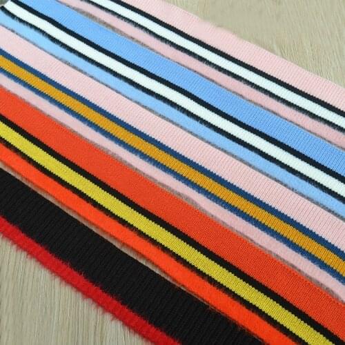 1Pcs/lot Wide 7CM single layer mohair knit ribbed cuff lace elastic thread neck cuffs hem clothing accessories W562