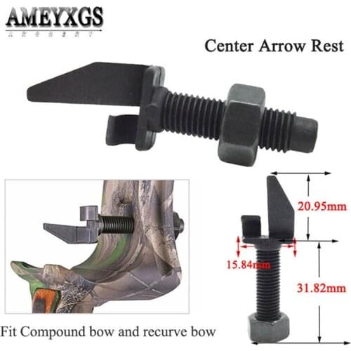 AMEYXGS 6/12pcs Plastic Center Arrow Rest Recurve Bow Compound Bow Hunting Accessories Outdoor Archery Shooting Arrow Holder