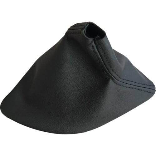 Right Hand Driving Car Shift Gear Stick Manual Shift Boot Black Leather Boot For BMW 1 Series E81 E82 E87 E88 Car Styling