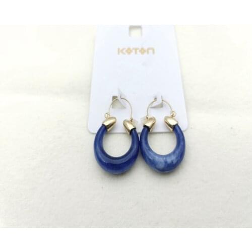 Japanese and Korean style fashion temperament new student Earrings E85 simple personality versatile acetic acid