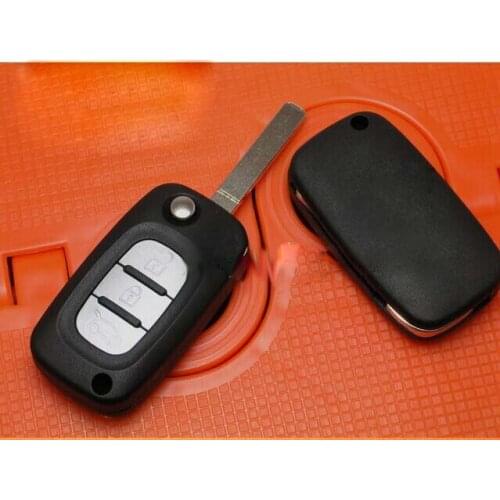 3 Buttons Replacement Flip Remote Key shell Case For Renault Clio Megane Kangoo Modus Fob key Blank 5PCS/lot