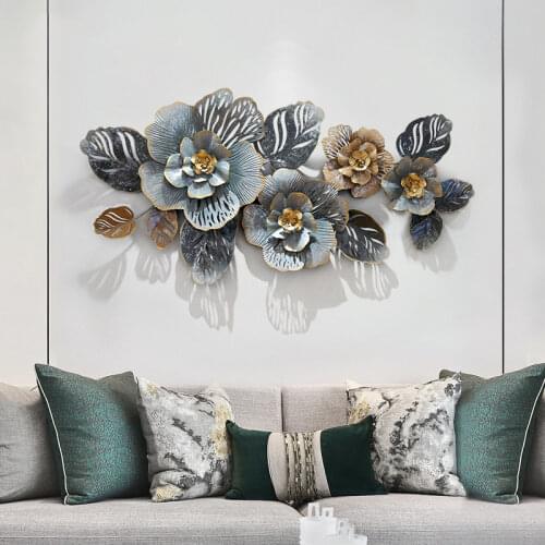 Modern Home decoration wall Aesthetic room decor Creative Iron art 3D plant wall Hanging Home decor Room decoration accessories