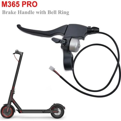 2 in 1 Electric Scooter Brake Handle Brake Lever with Aluminum Alloy Bell Ring for 8.5 Inch Scooter Accessories