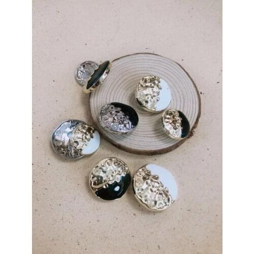 10pcs Metal Buttons DIY Clothing Decoration Golden Buttons Shank Buttons Hand sewing buttons