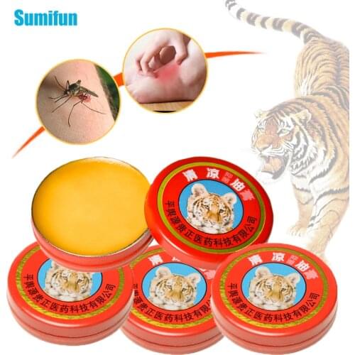 30pcs 100% Tiger Balm Ointment Mint Cool Cream For Mosquito Bites Refresh Headache Cold Pain Relief Motion sickness Anti-Itching