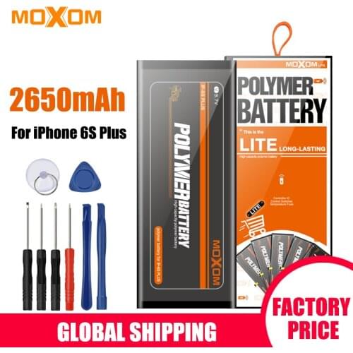 MOXOM Battery For iPhone 6s Plus 2650mAh High Capacity iPhone 6s Plus Battery Replacement 3.7V Free Tools Lithium Polymer Batte