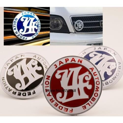 Car Accessories jdm JAF Front Grill Badge Universal Japan Automobile Federation Badge Sticker Emblem Decal