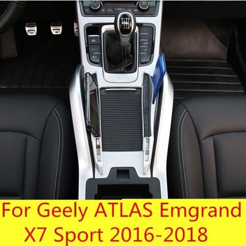 Central control decorative board mobile phone bracket gear side mobile phone storage For Geely ATLAS Emgrand X7 Sport 2016-2018