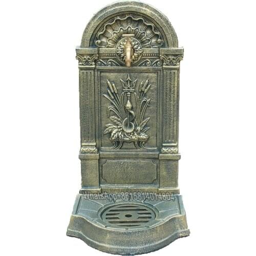 European style cast iron craft outdoor wash basin/courtyard sink against the wall balcony outdoor integrated retro garden pool