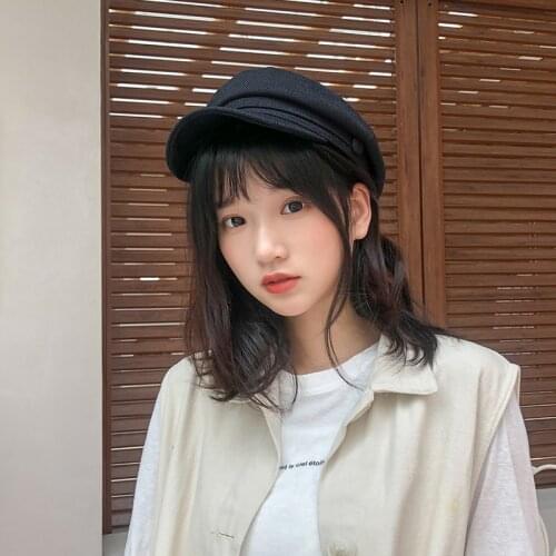 Men Women Breathable Cotton Linen Navy Cap Wild Octagonal Hat Fashion British Retro Art Painter Flat Top Shading Beret B65