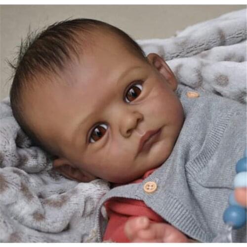 NPK 19inch Reborn Doll Kit Joleen Lifelike Soft Touch DIY unpainted Doll Parts